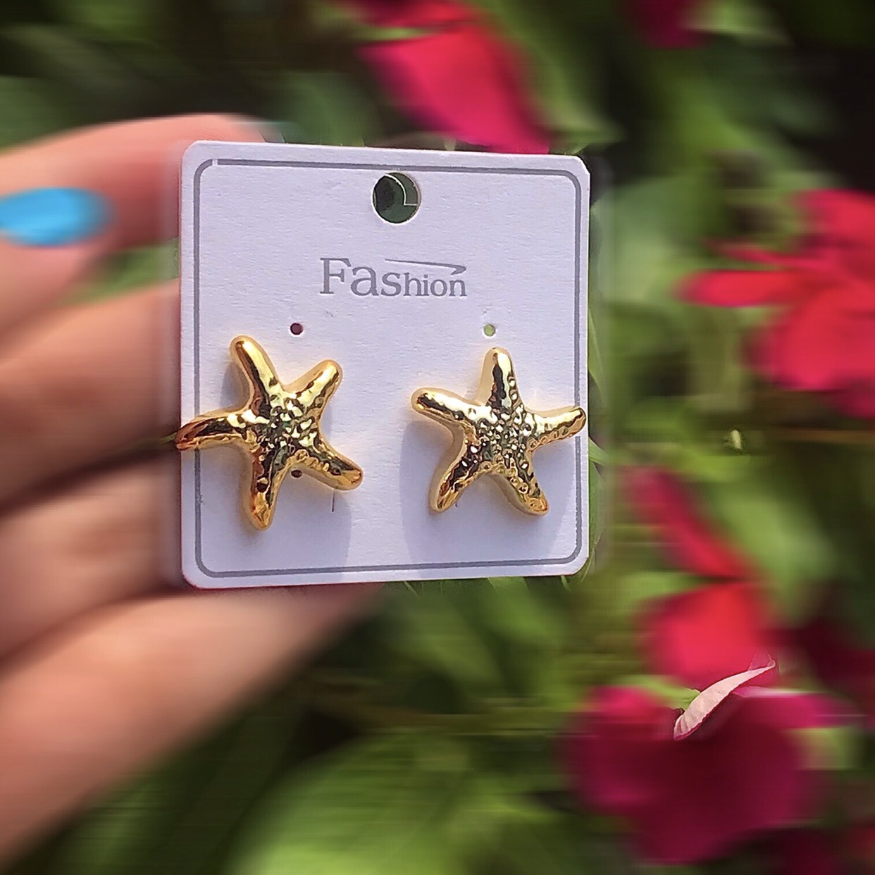 Gold Starfish Earing⭐️