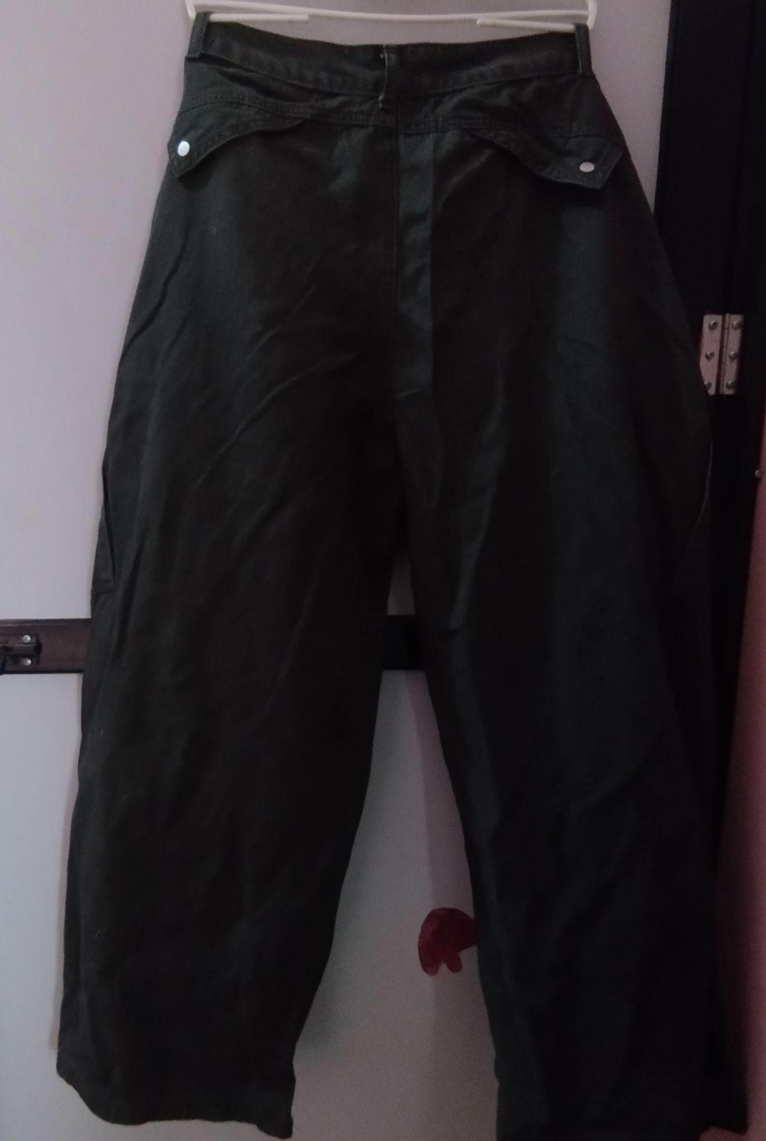 Dark Olive Cargo Pants - Thumbnail 3