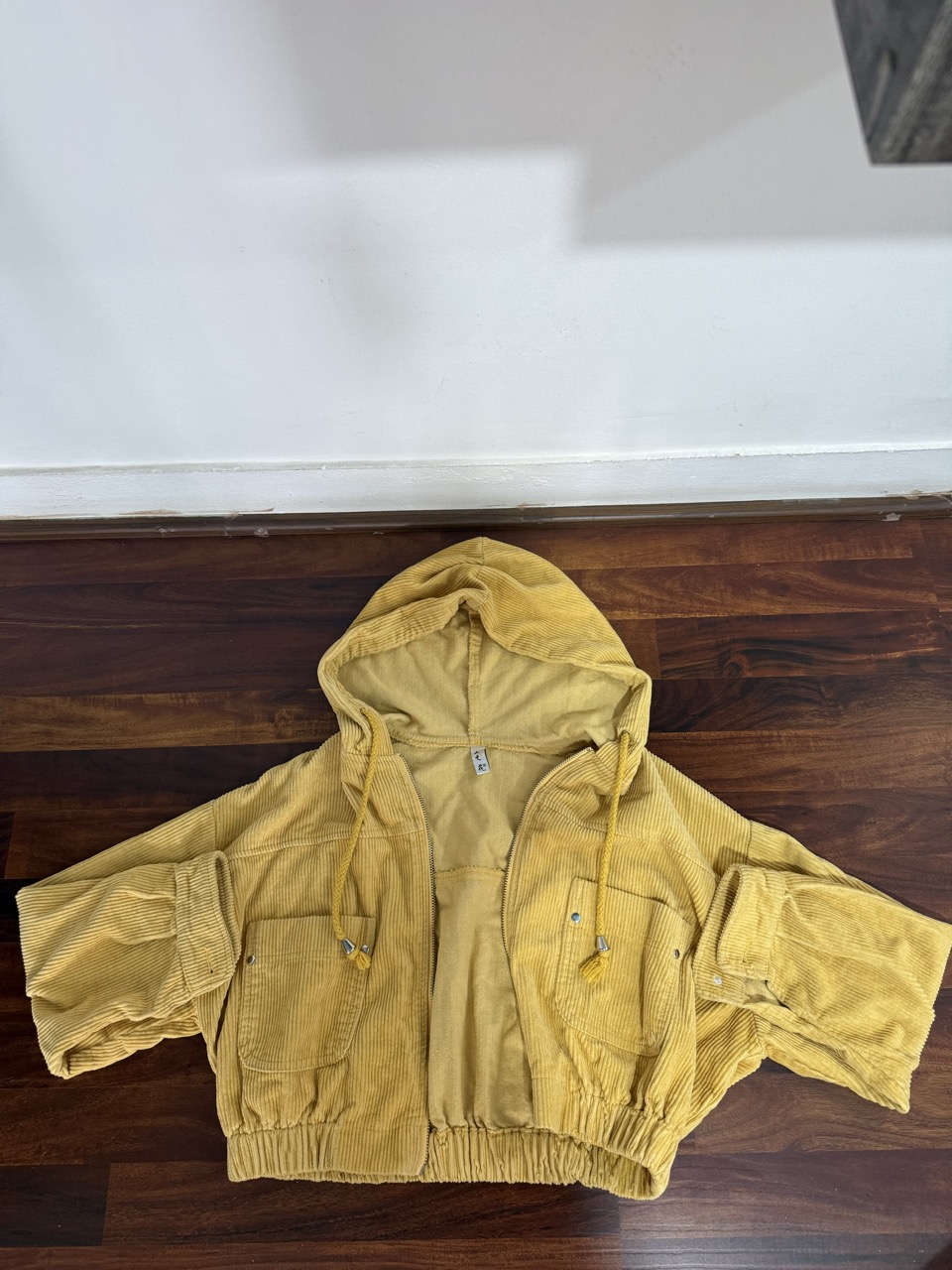 Cropped Corduroy Jacket - Thumbnail 3