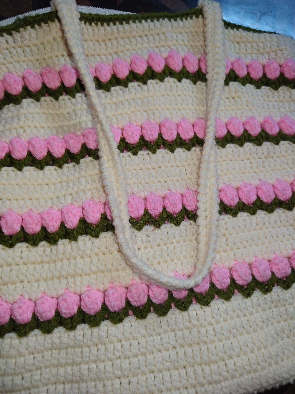 Tulip Tote Bag (Corchet) - Thumbnail 4