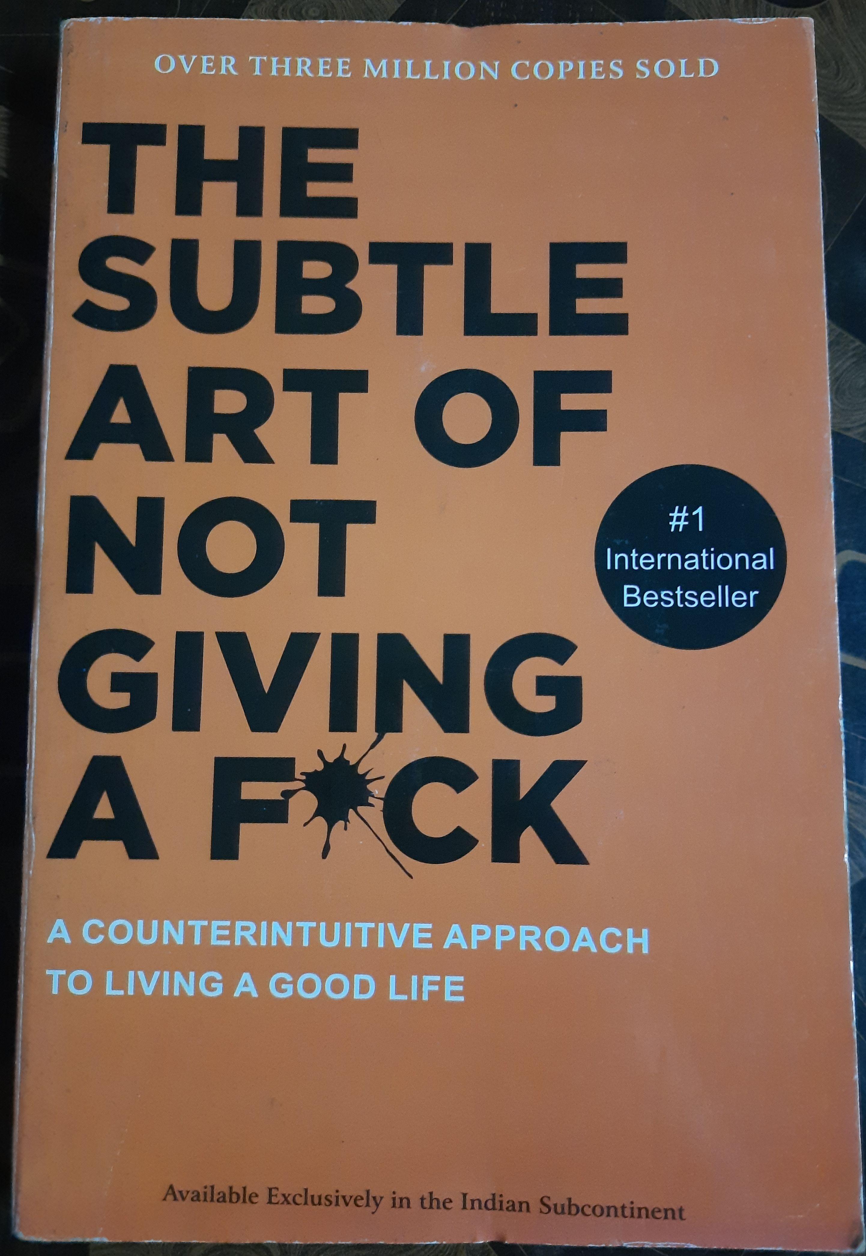 The Subtle Art Of Not Giving A Fuck Book