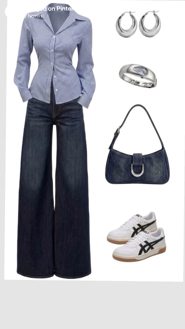 Blue fitted shirt - Thumbnail 4