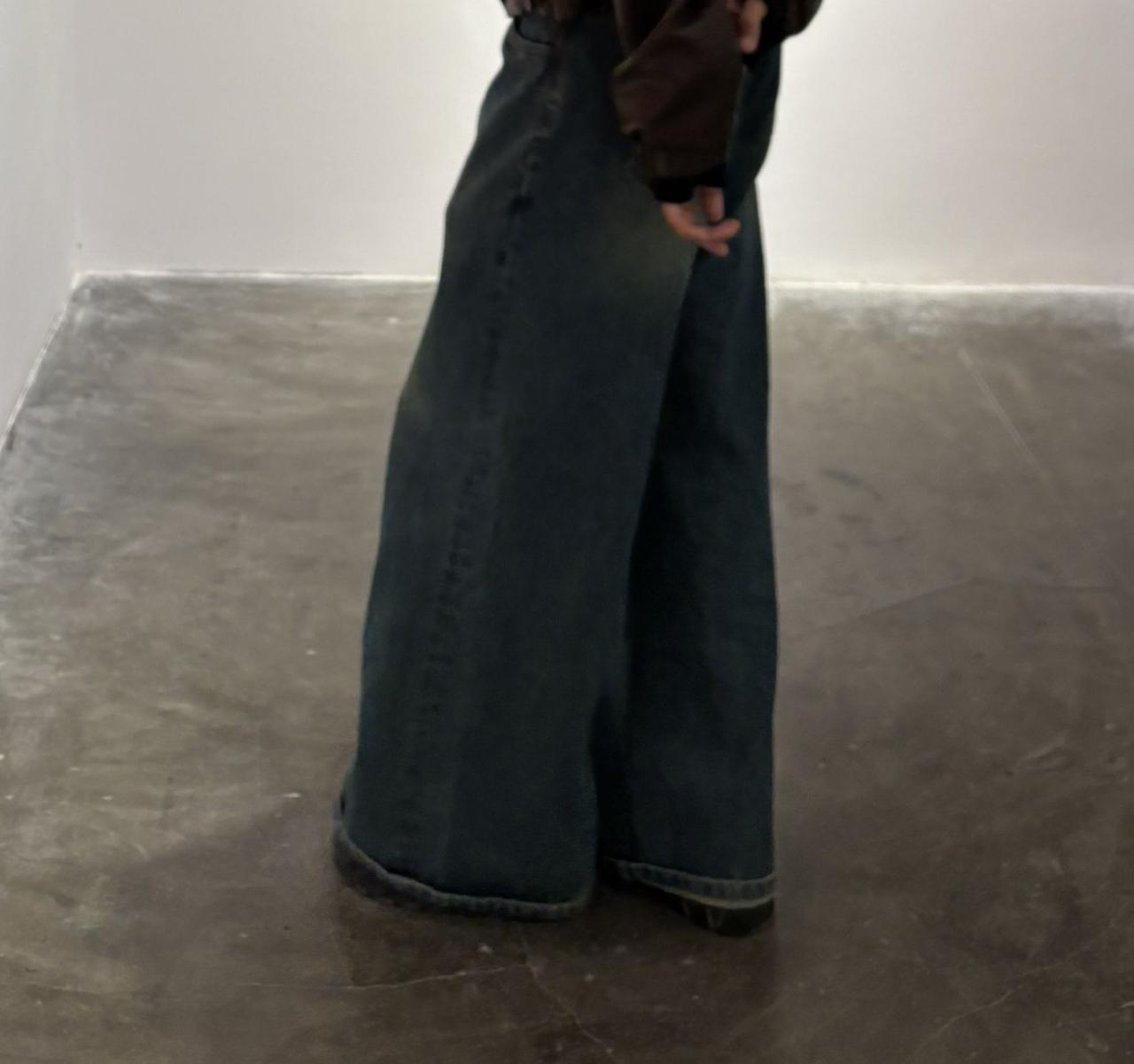 Baggy Washed Jeans - Thumbnail 3