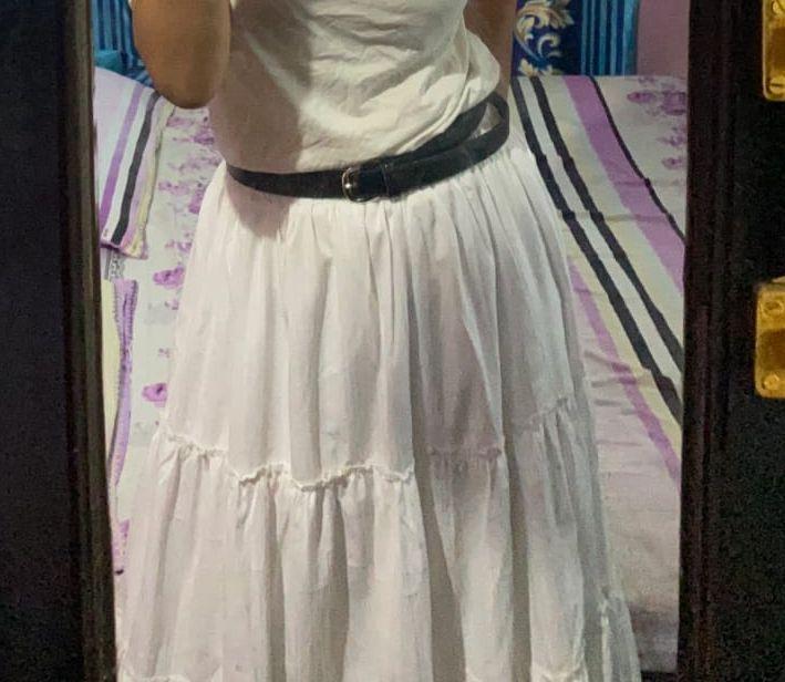 White Long Fairy Skirt - Thumbnail 3