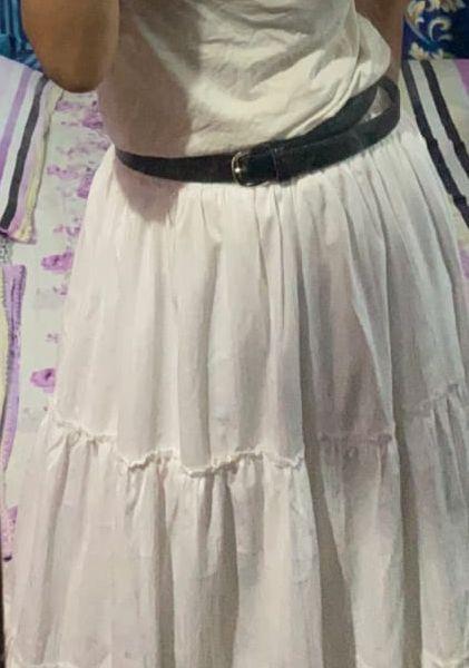 Long White Fairy Skirt - Thumbnail 3