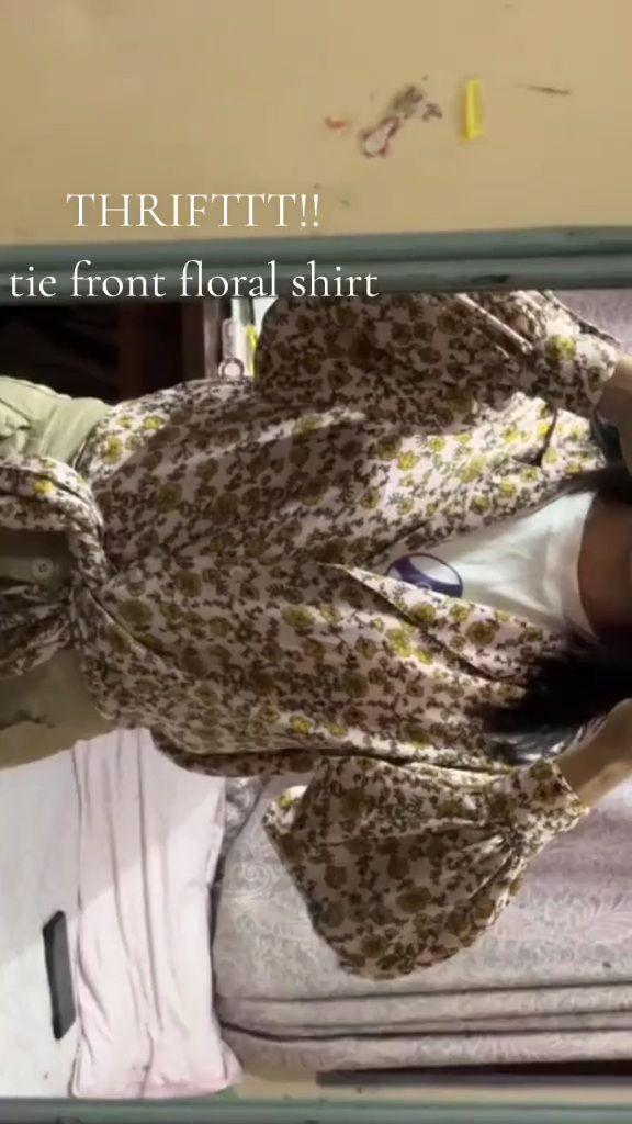 Floral TieFront Shirt - Thumbnail 3