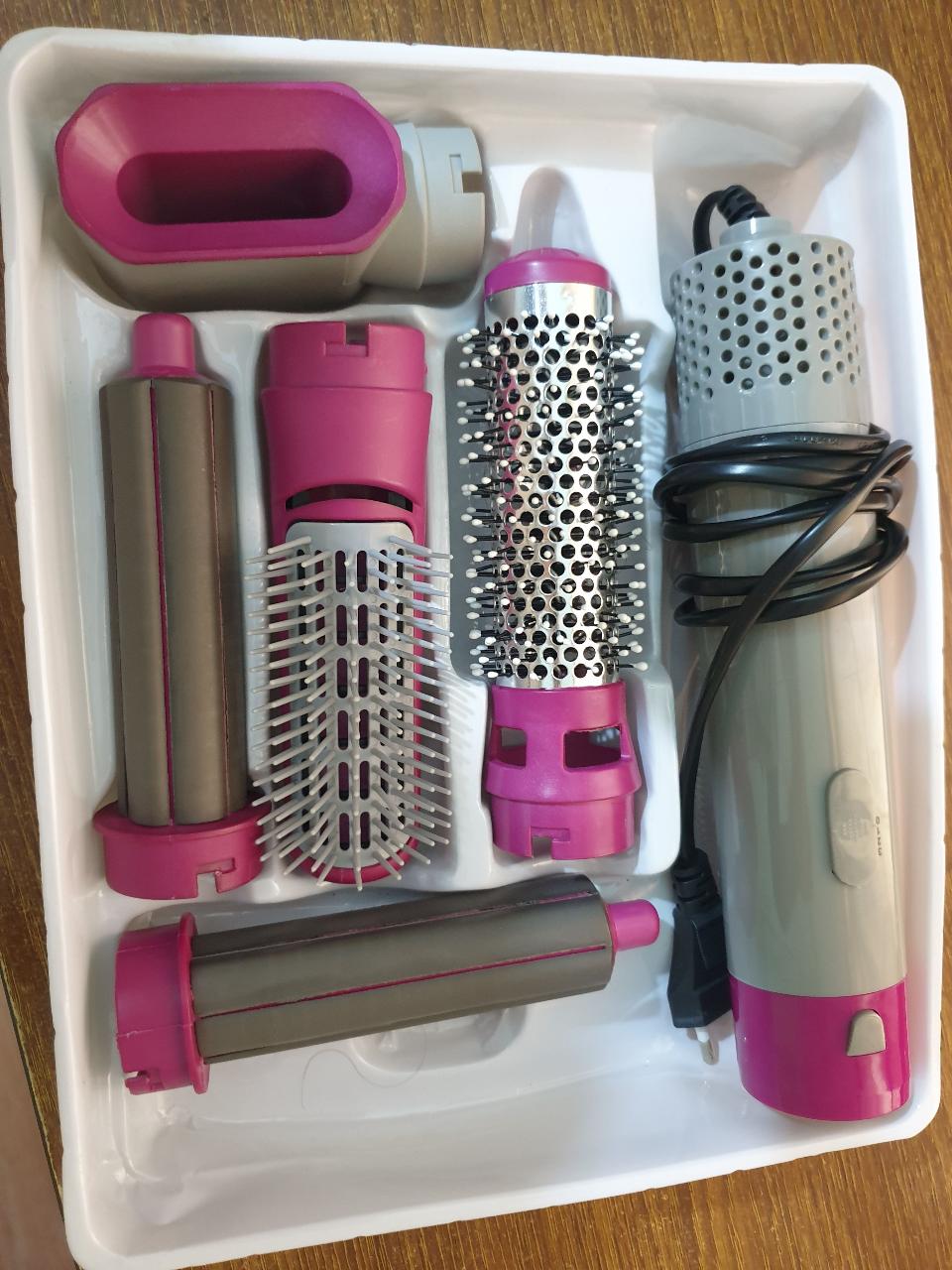 5 In 1 Hair Dryer-Volumiser-Straightner-Curler - Thumbnail 2