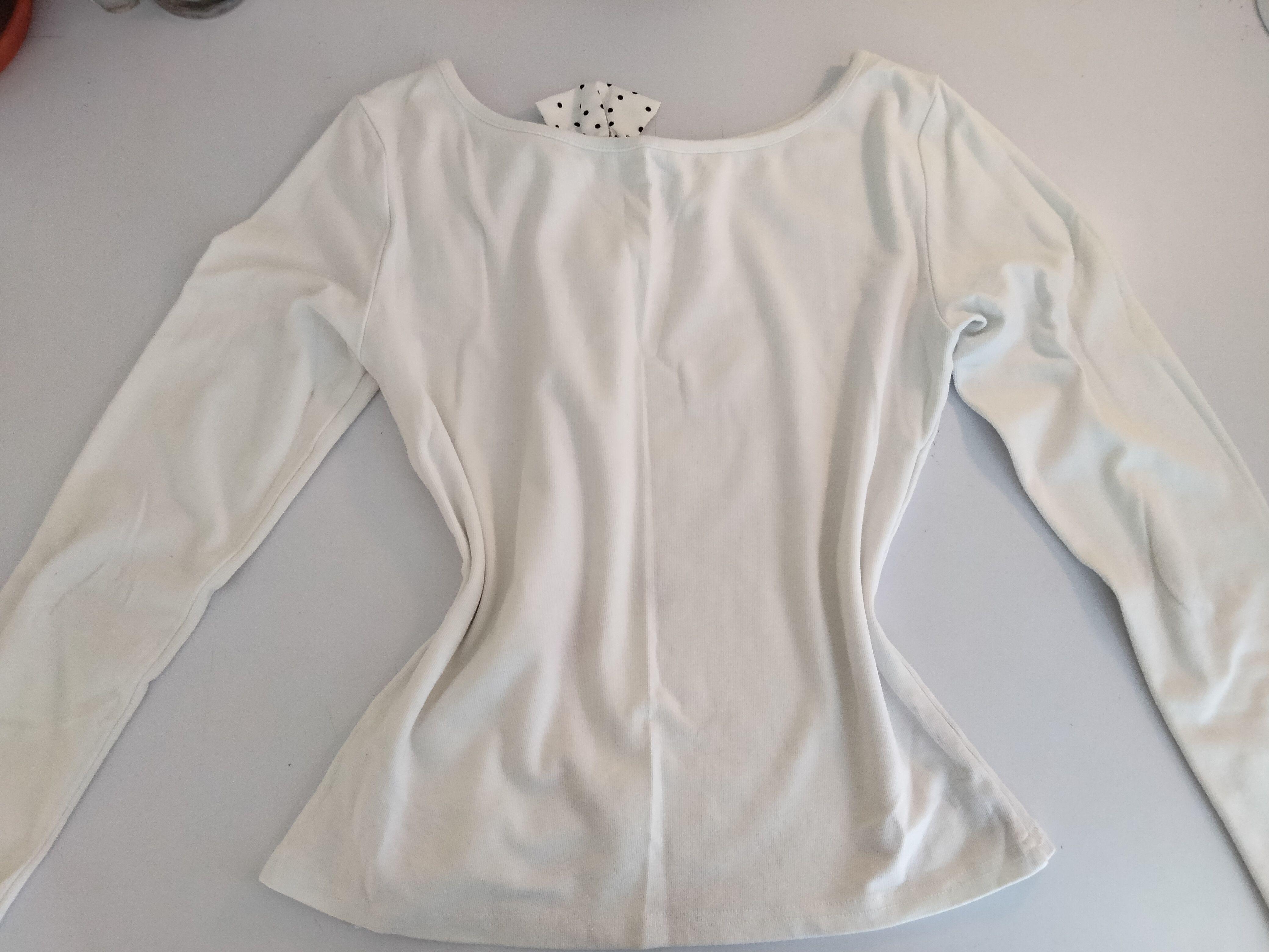 Full Sleeve Top With Polkadot Ruffles - Thumbnail 2