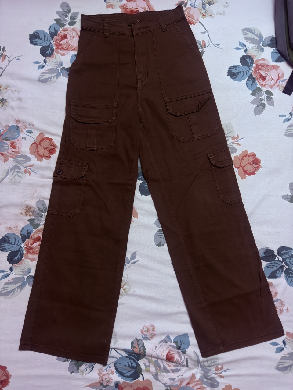 Brown Cotton Pant - Thumbnail 2
