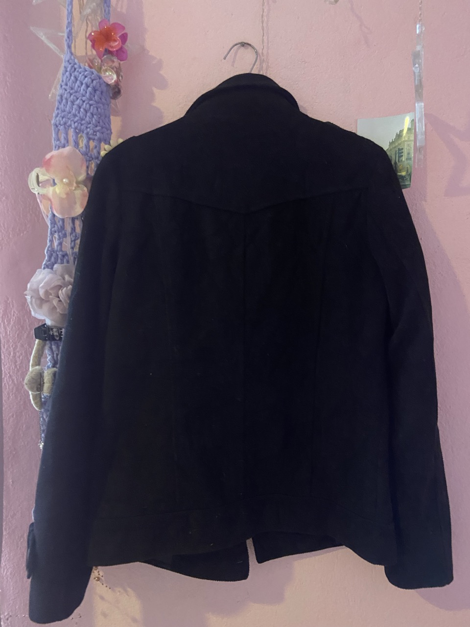 vintage woolen trench coat - Thumbnail 4