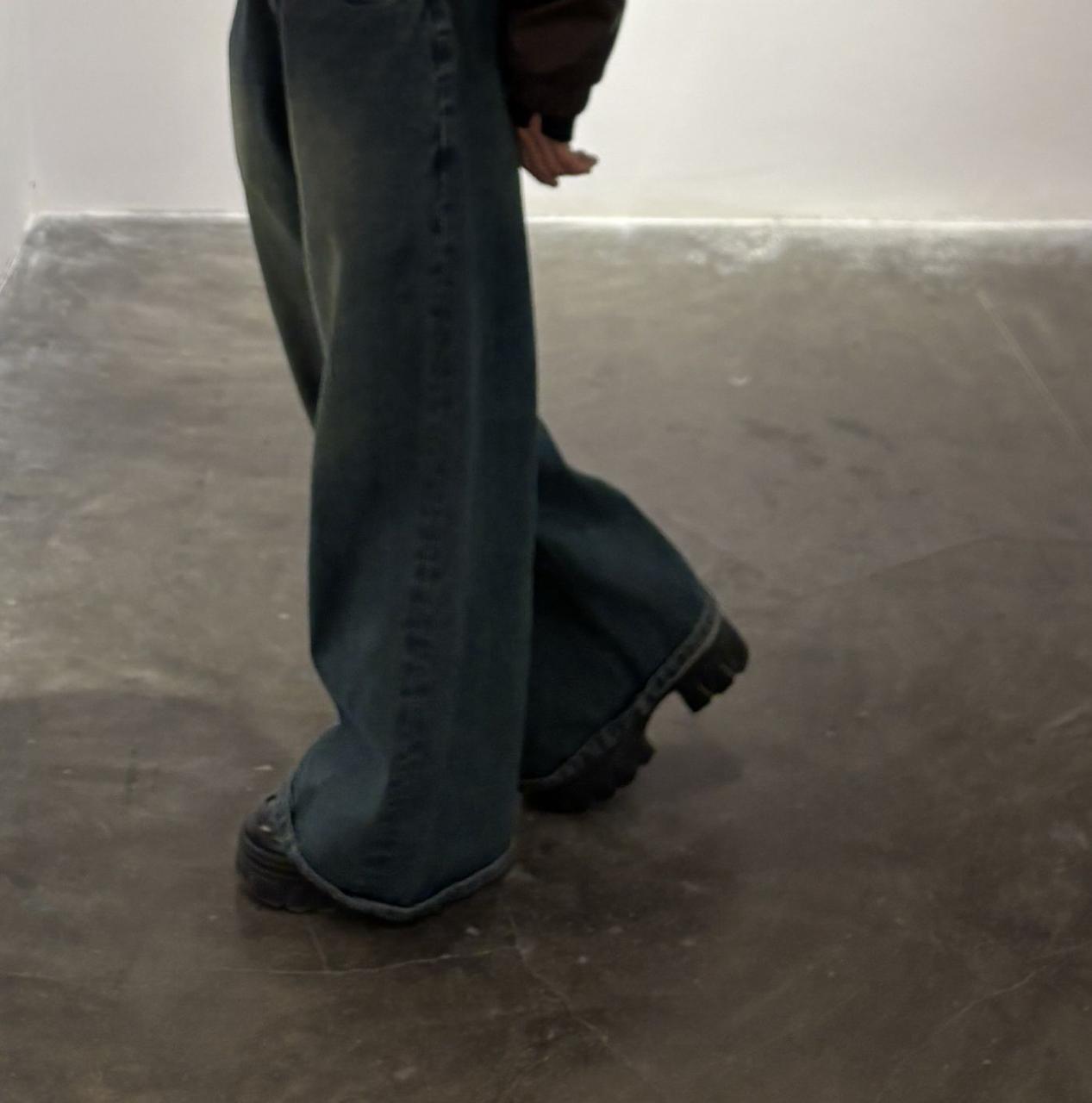 Baggy Washed Jeans - Thumbnail 4