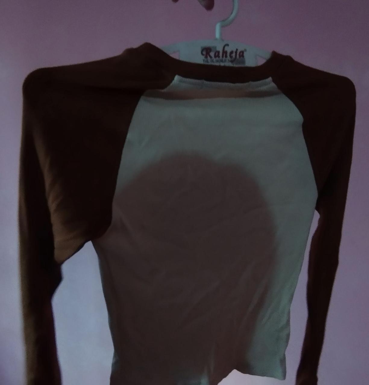 Brown & Cream Raglan Long-Sleeve Tee - Thumbnail 3