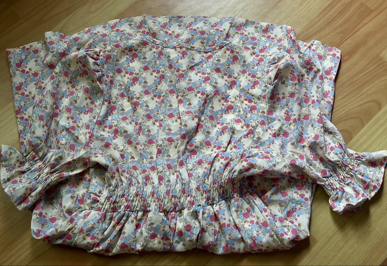 Floral Puff Sleeve Mini Dress