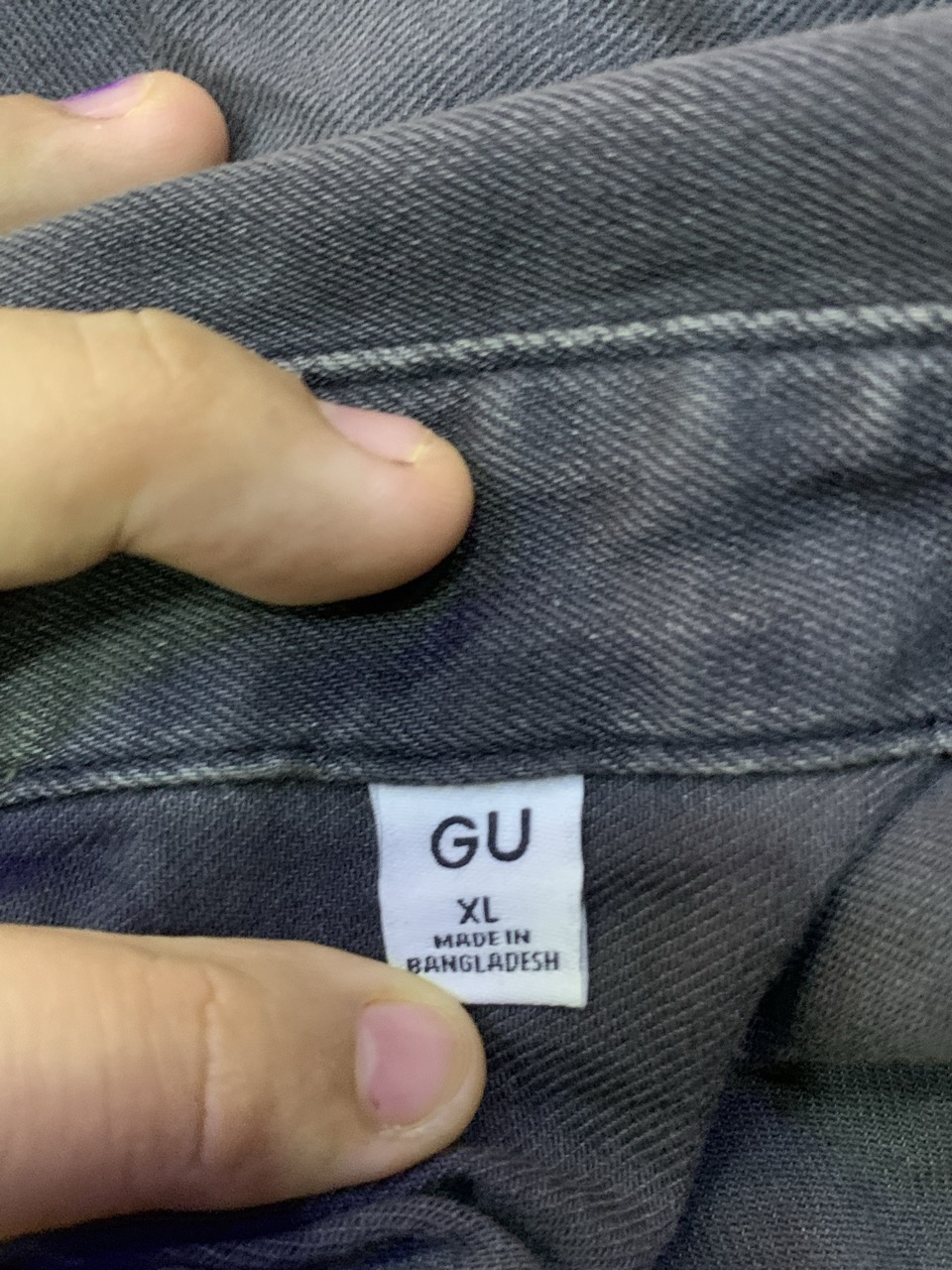 oversized soft denim tshirt - Thumbnail 2