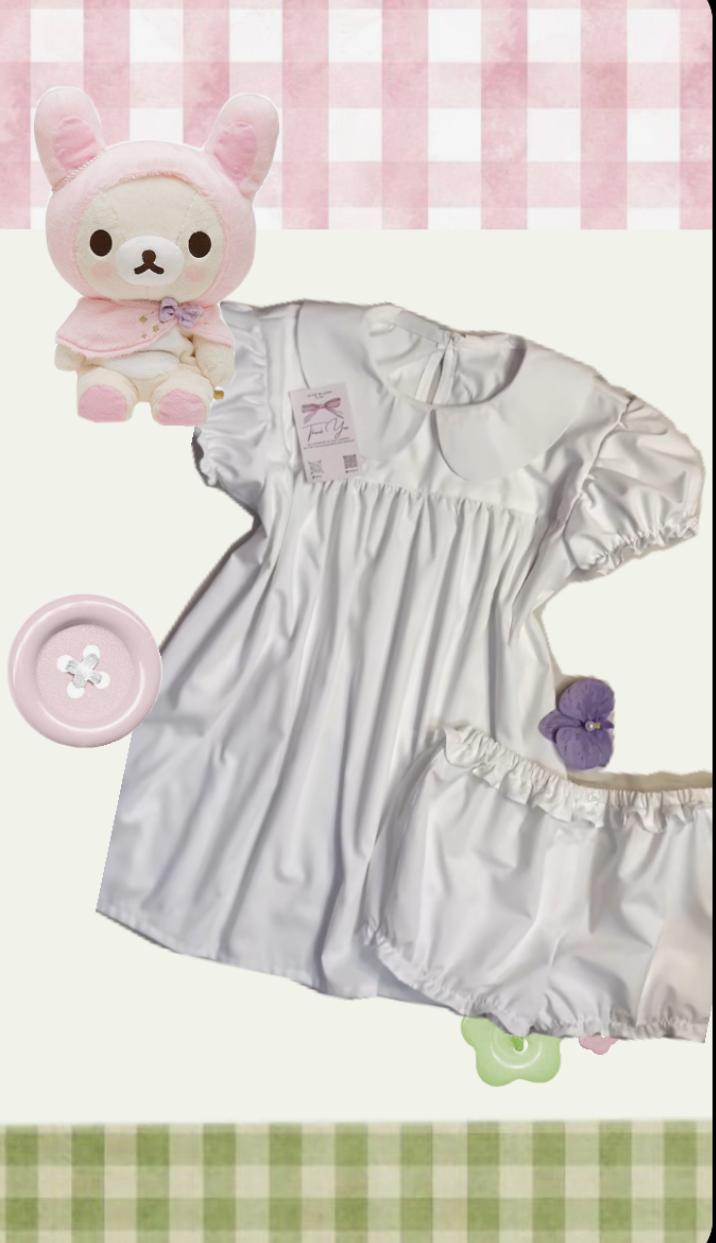 White Babydoll Top - Thumbnail 4