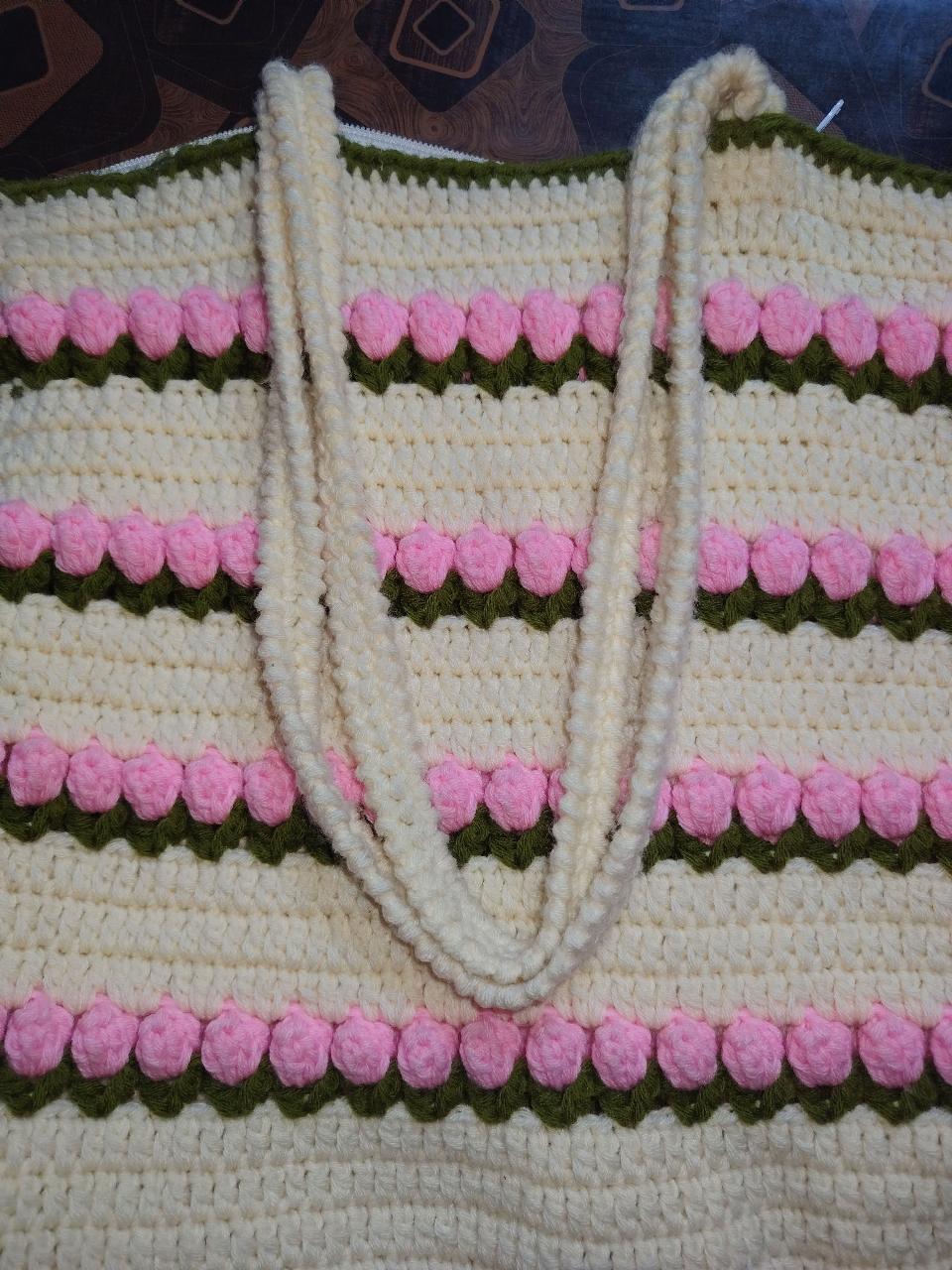 Tulip Tote Bag (Corchet)