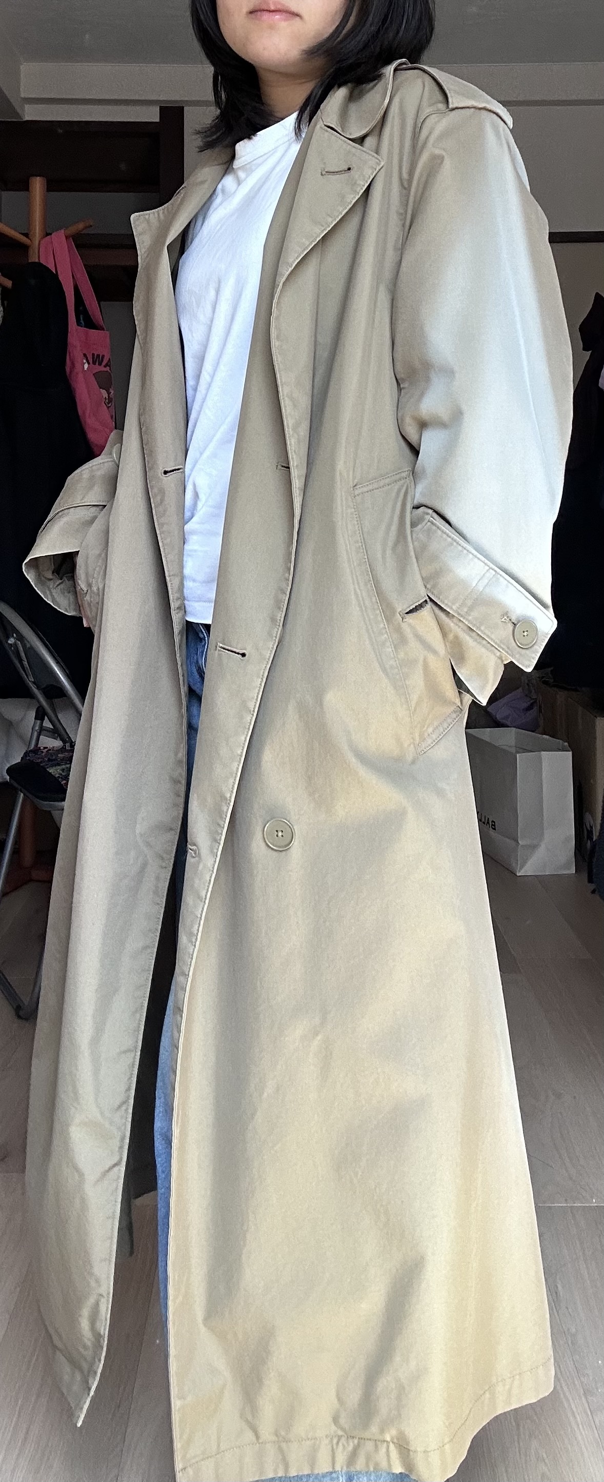 UNIQLO trench coat 🤎 - Thumbnail 4