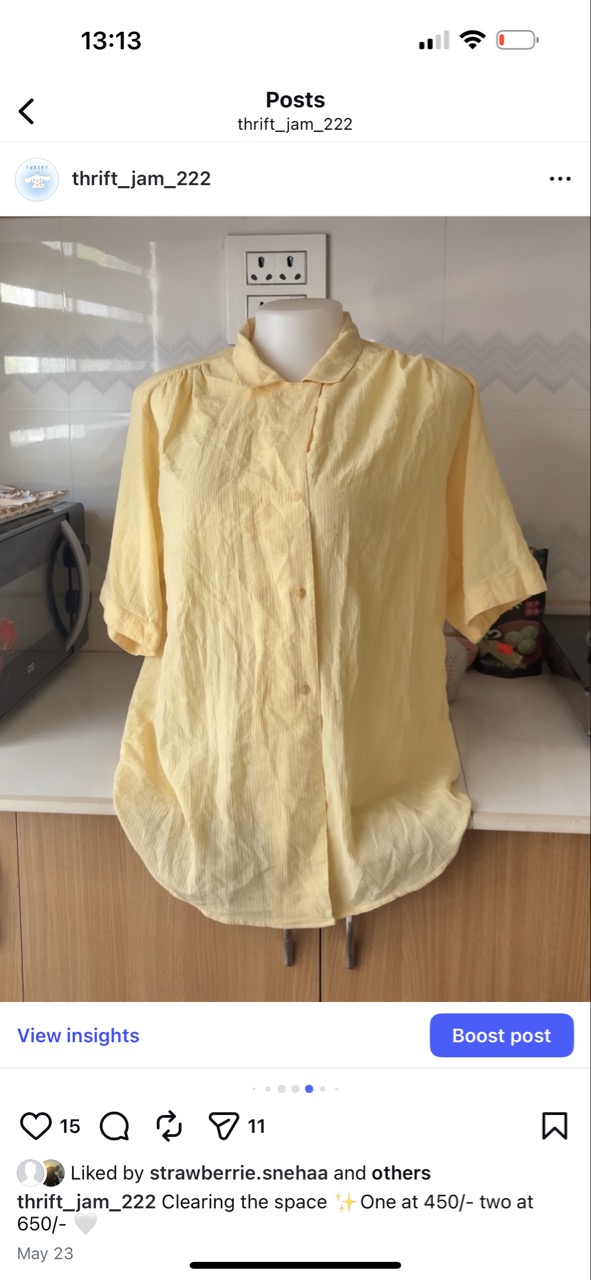 Not Fitted Not Oversized Shirt - Thumbnail 4