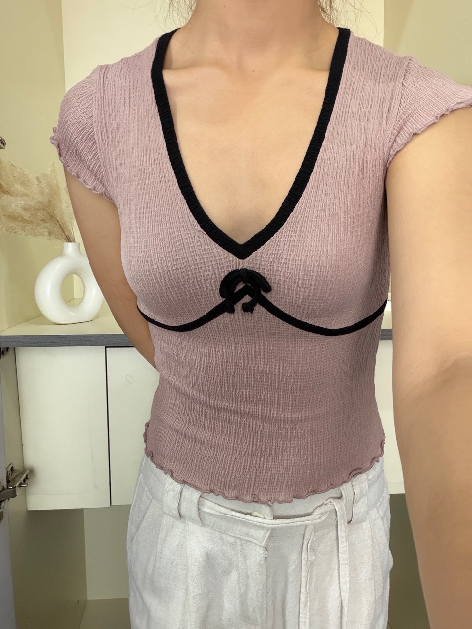 Y2K inspired fitted top - Thumbnail 3
