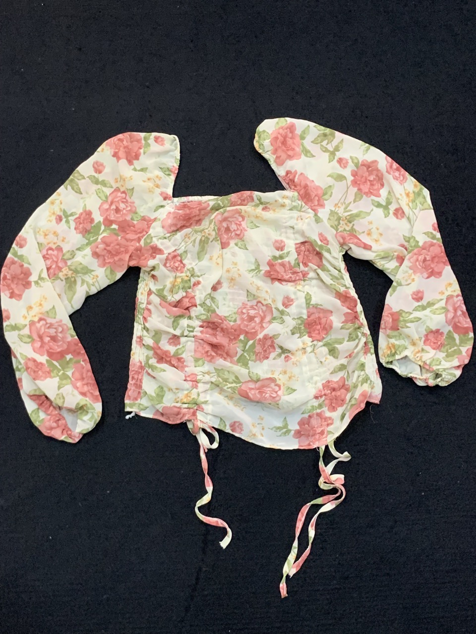 Floral crop top - Thumbnail 3