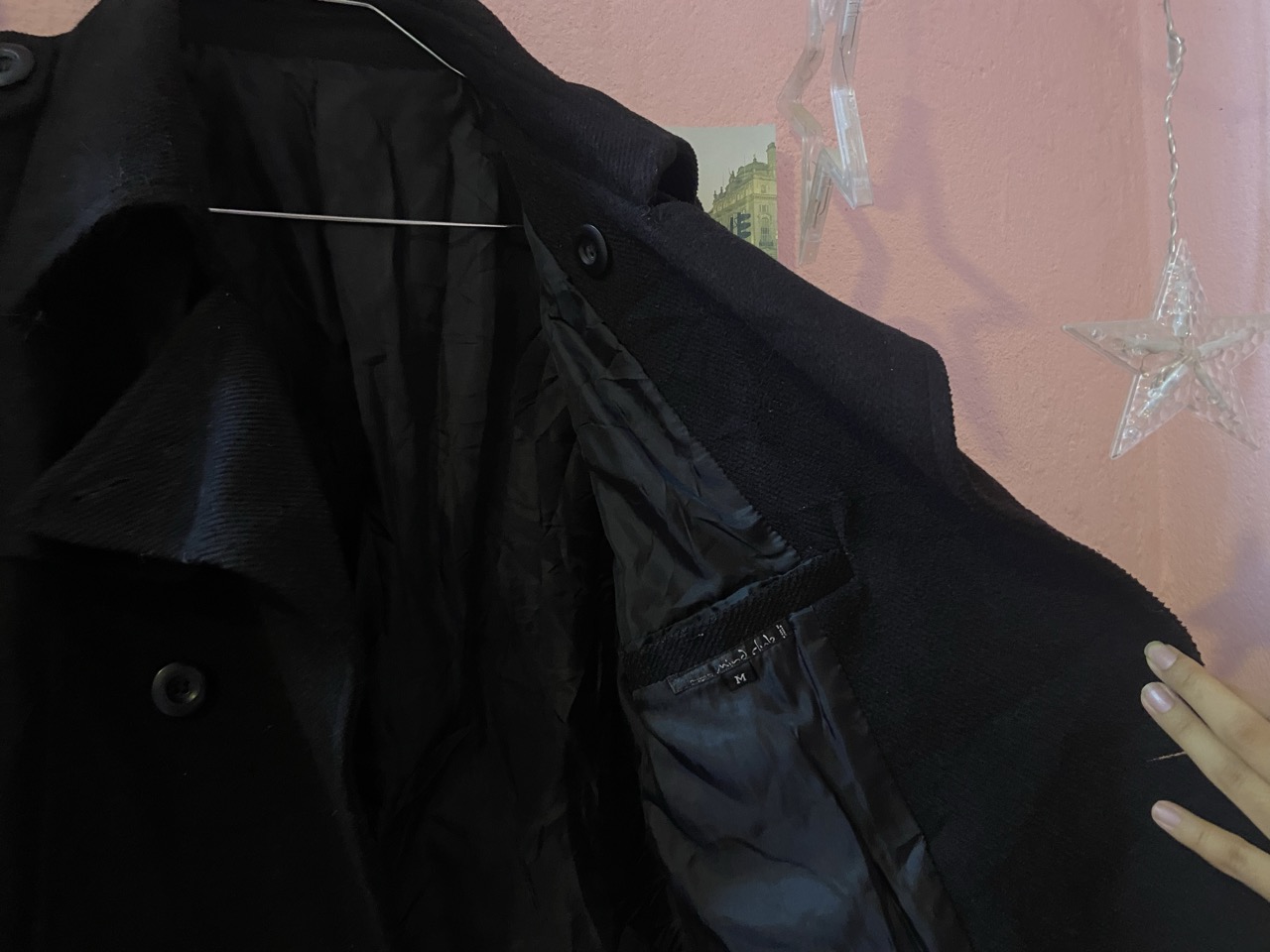 vintage woolen trench coat - Thumbnail 3