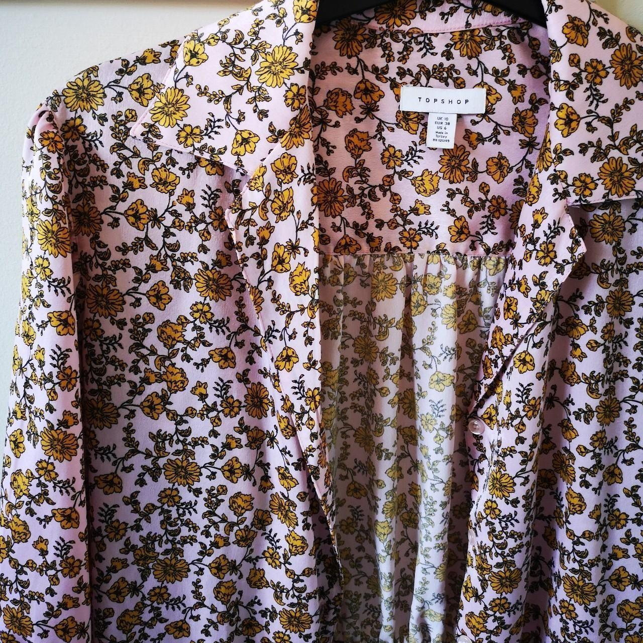 Floral TieFront Shirt