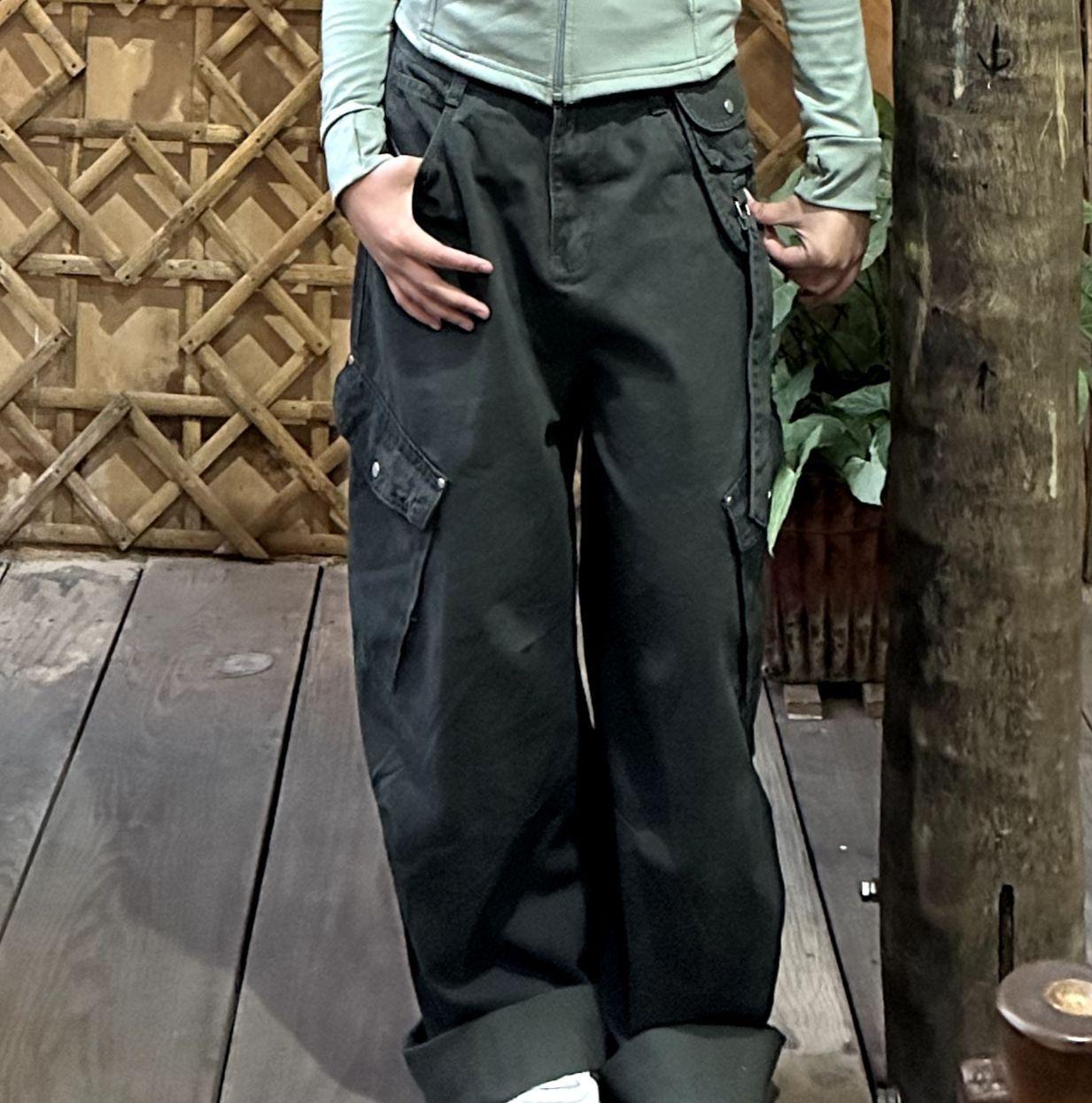 Dark Olive Cargo Pants