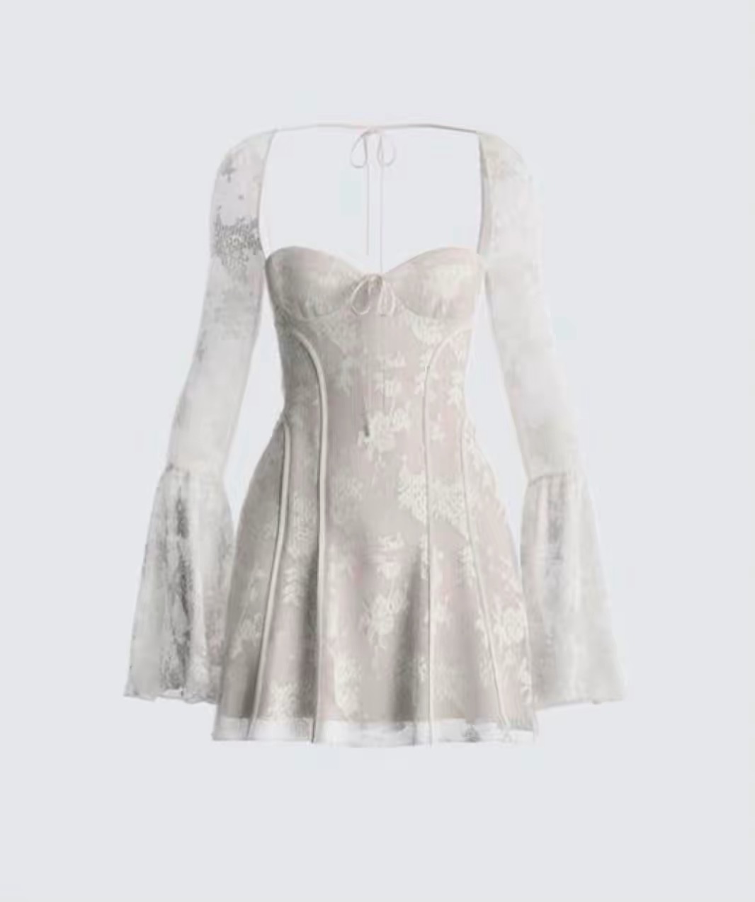 white lace dress - Thumbnail 4