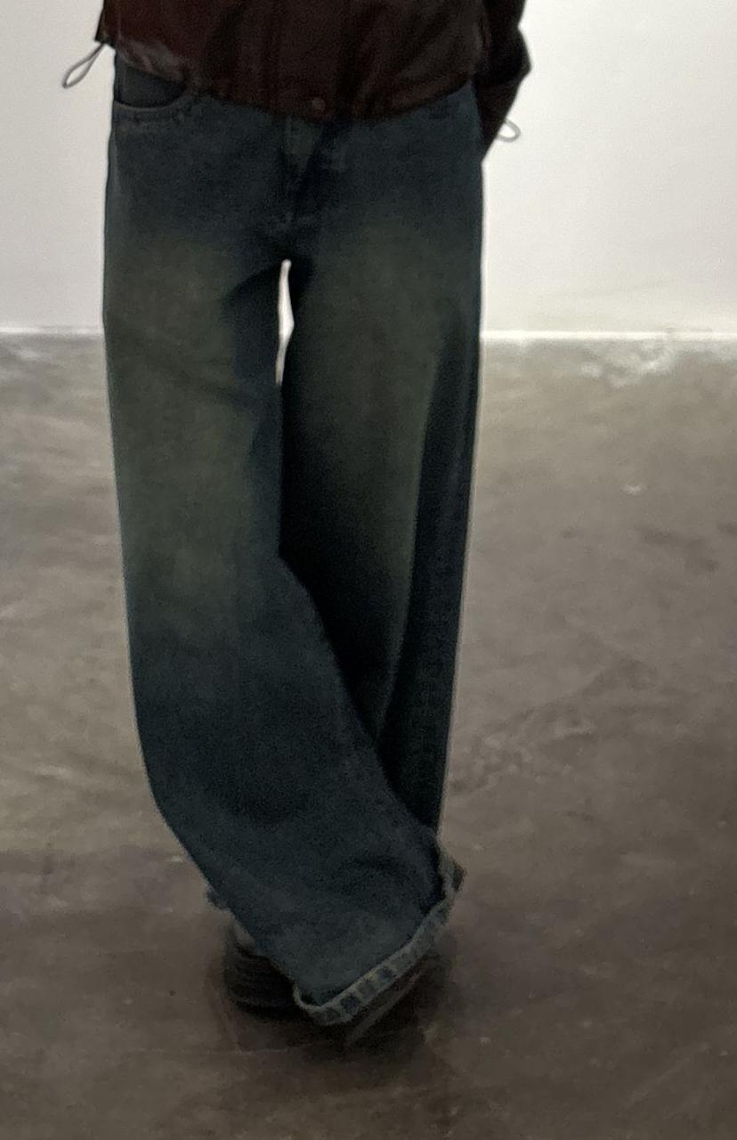 Baggy Washed Jeans - Thumbnail 2
