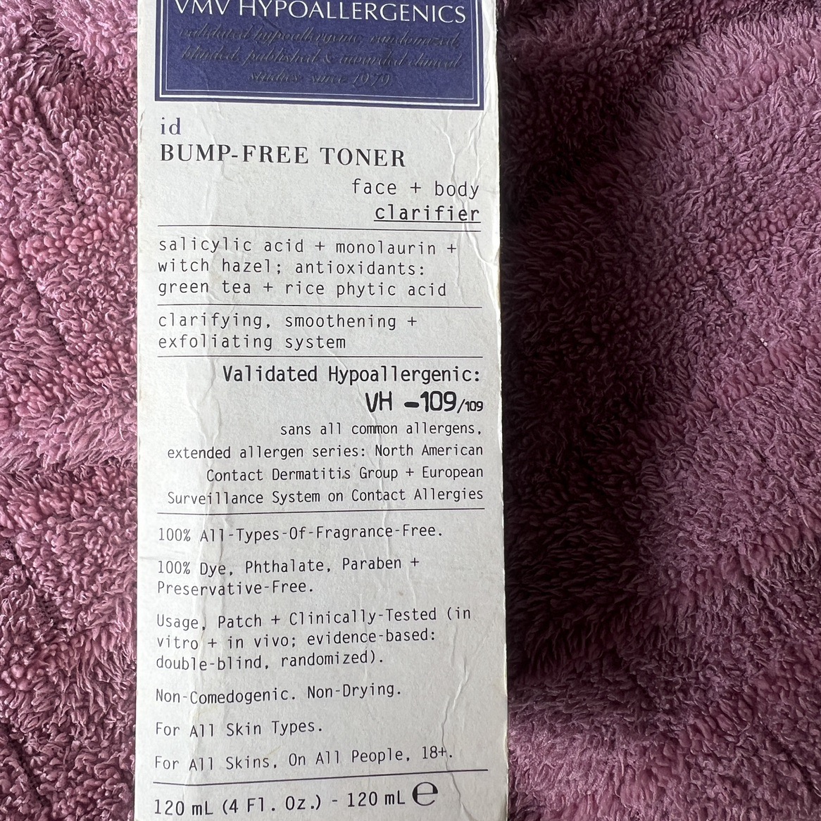 Bump Free Toner