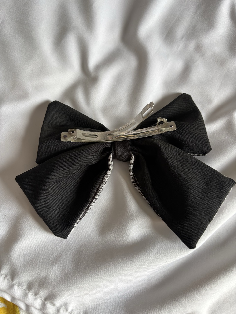 check pattern bow clip - Thumbnail 2