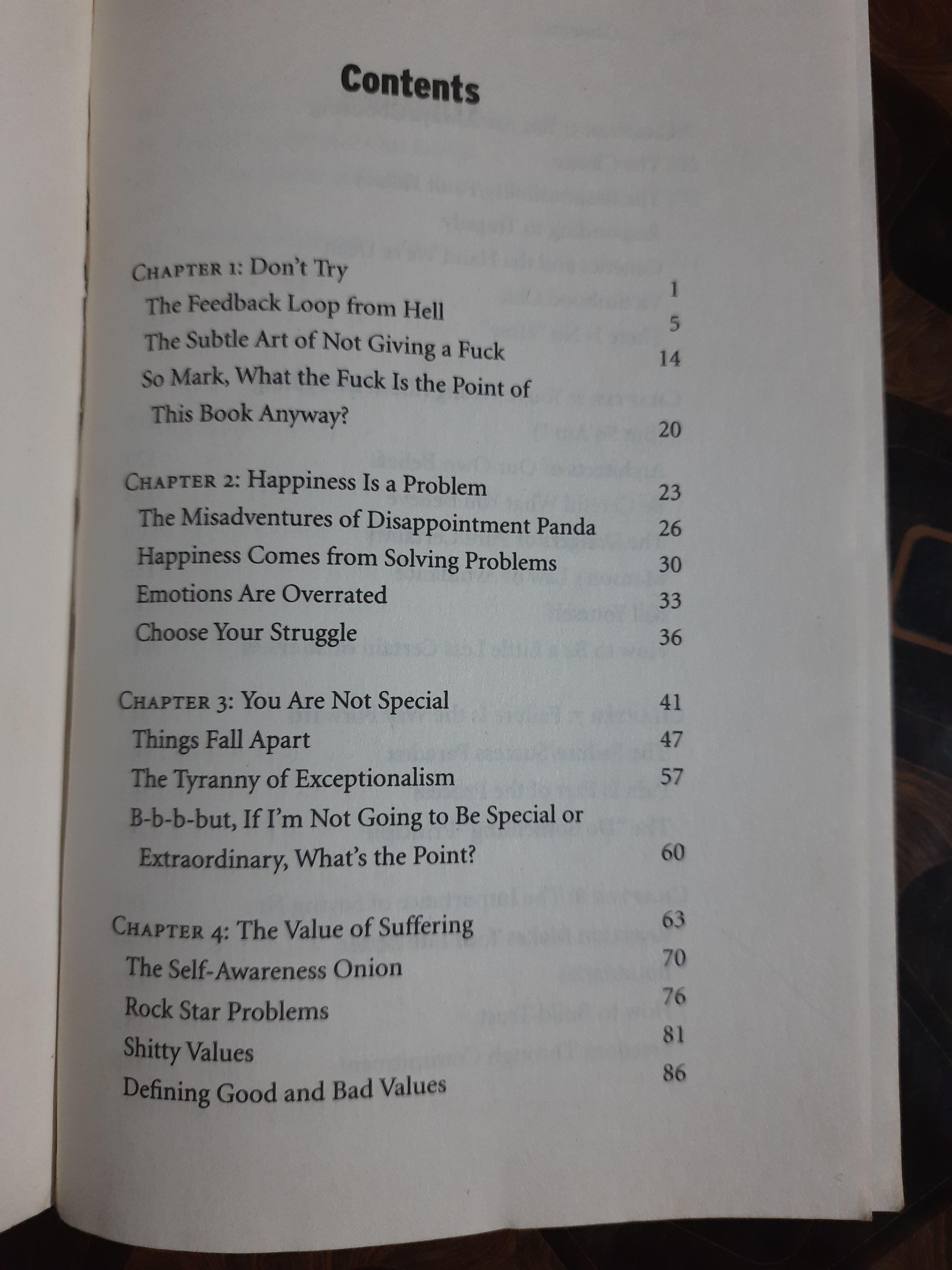 The Subtle Art Of Not Giving A Fuck Book - Thumbnail 4