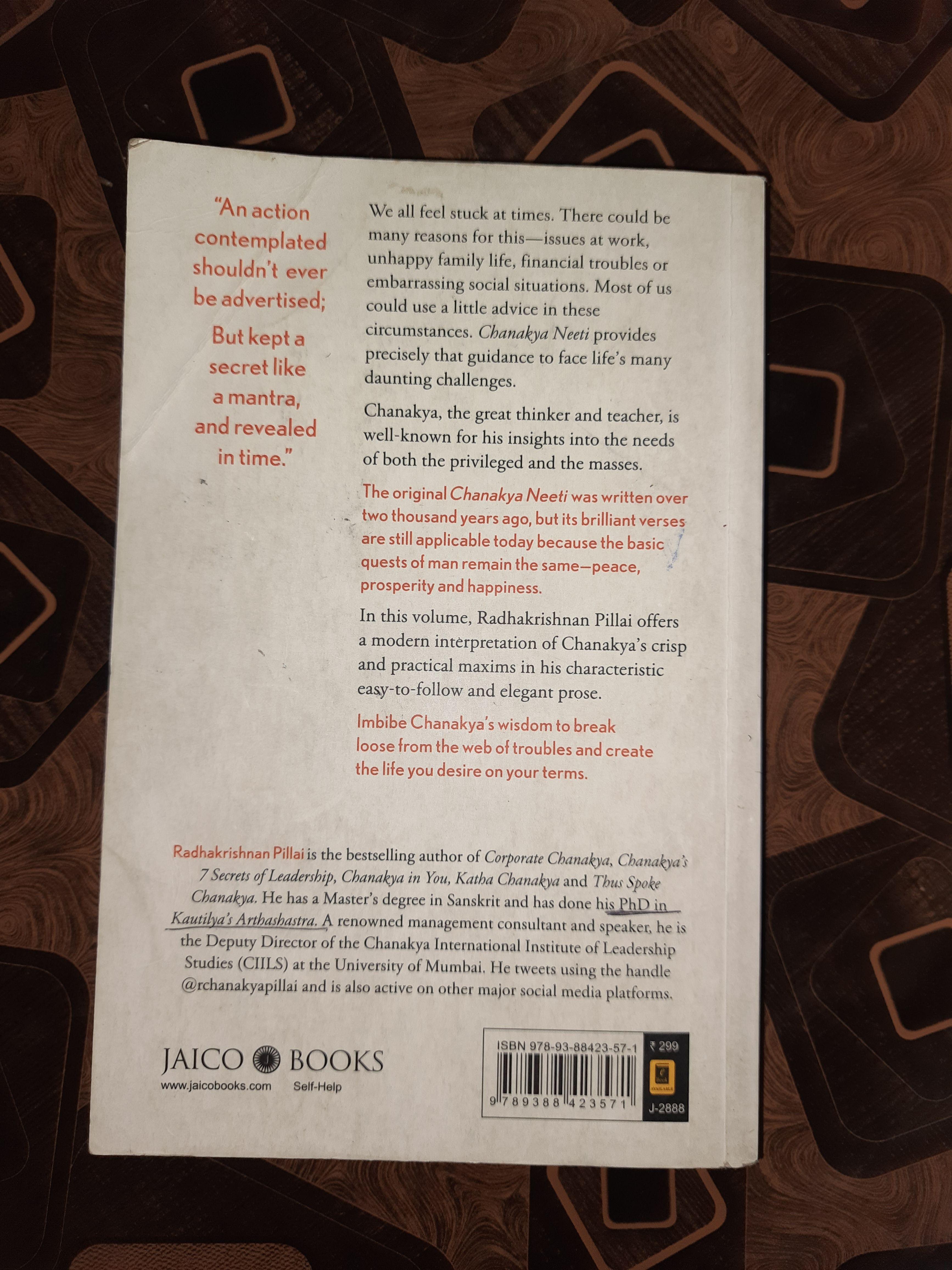 Chanakya Neeti Book (In English) - Thumbnail 2