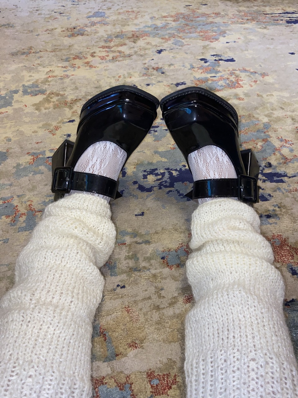 Mary jane block heel shoes - Thumbnail 2