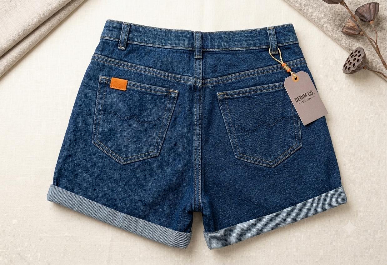 Denim Half Pant - Thumbnail 3