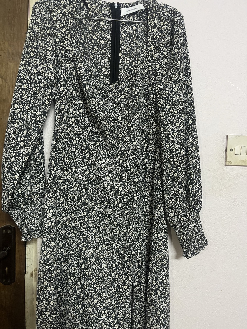 Slit Milkmaid Dress - Thumbnail 2