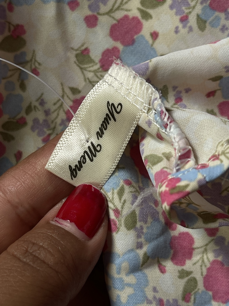 Floral Puff Sleeve Mini Dress - Thumbnail 4
