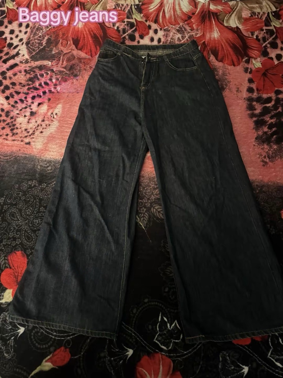 Baggy Black Jeans - Thumbnail 2