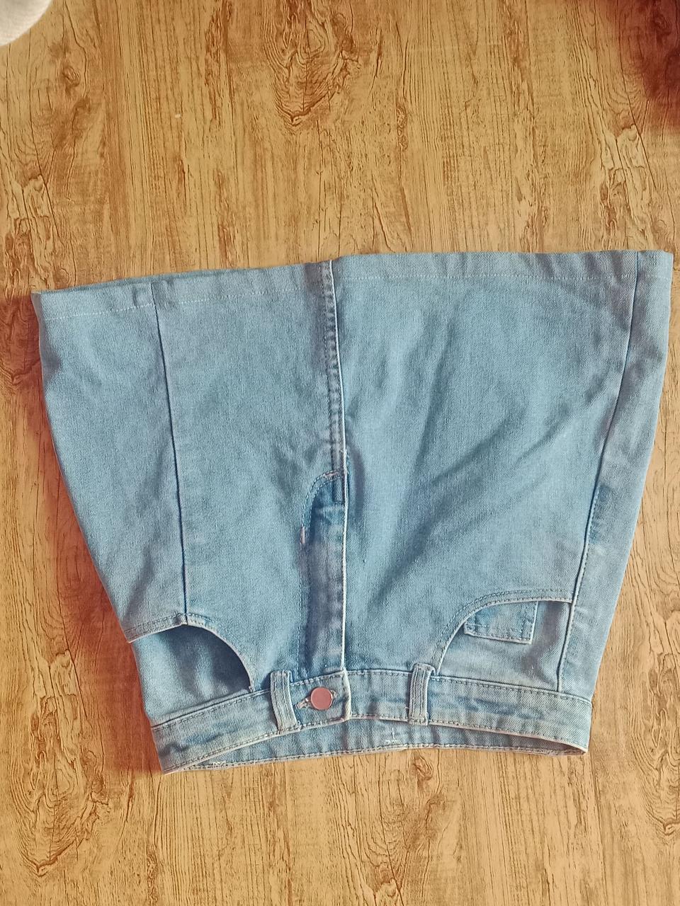 light denim skirt - Thumbnail 4