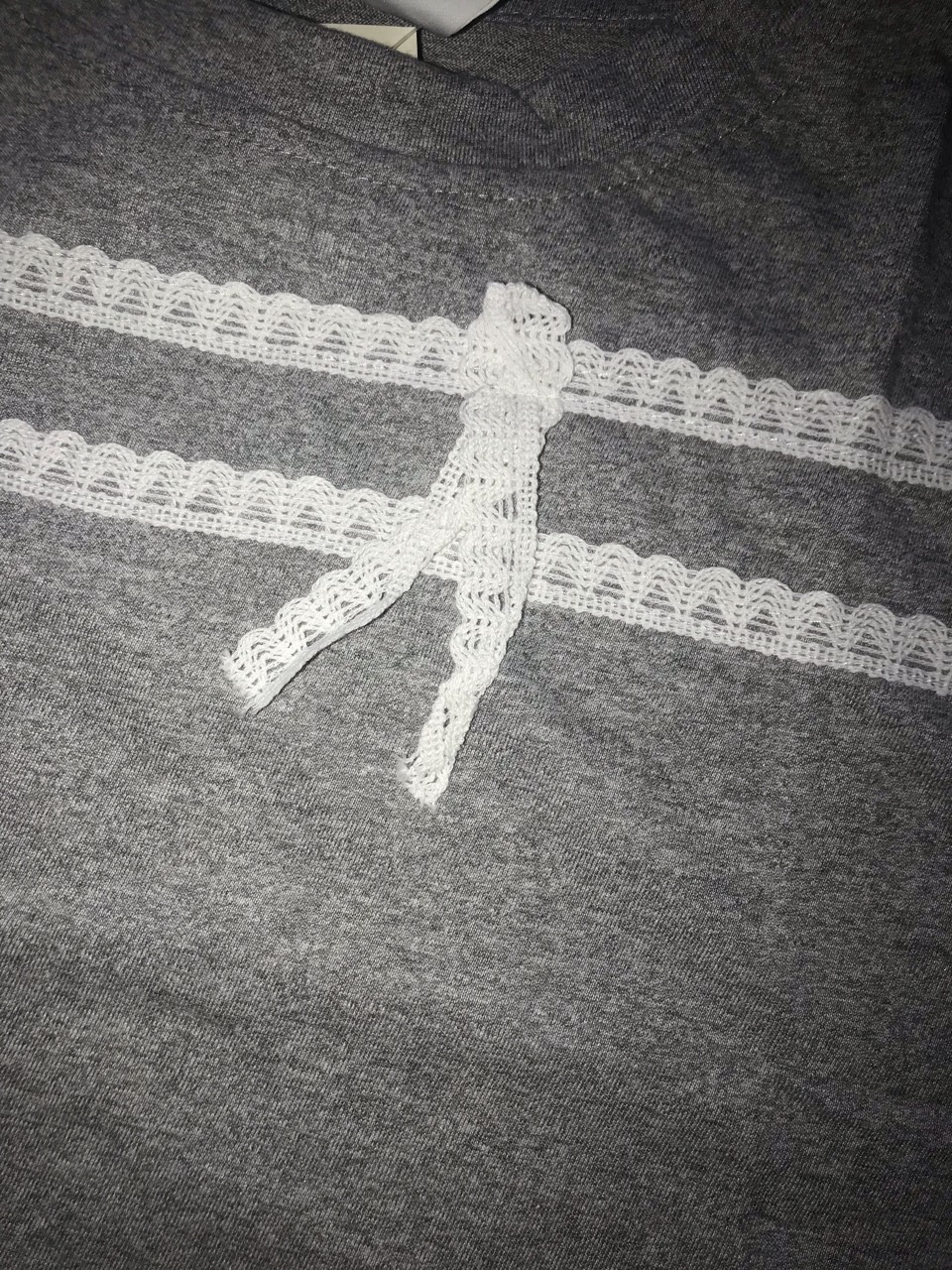 Bow Lace Tshirt - Thumbnail 4