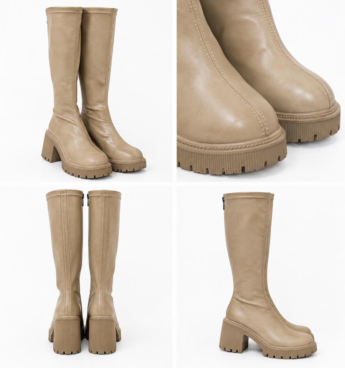 🤎 Caramel High Boots for Sale - Thumbnail 2