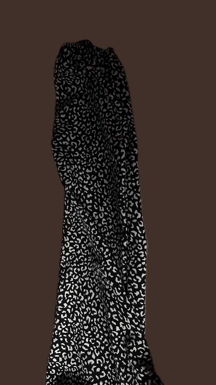 Black And White Printed Crop Top - Thumbnail 4