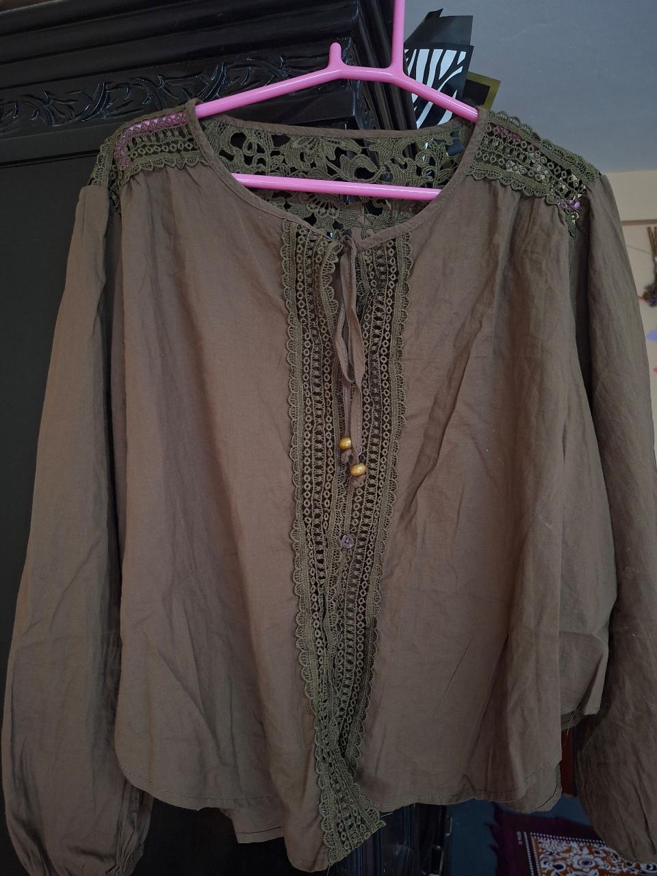 Lace Crochet Designed Top - Thumbnail 2