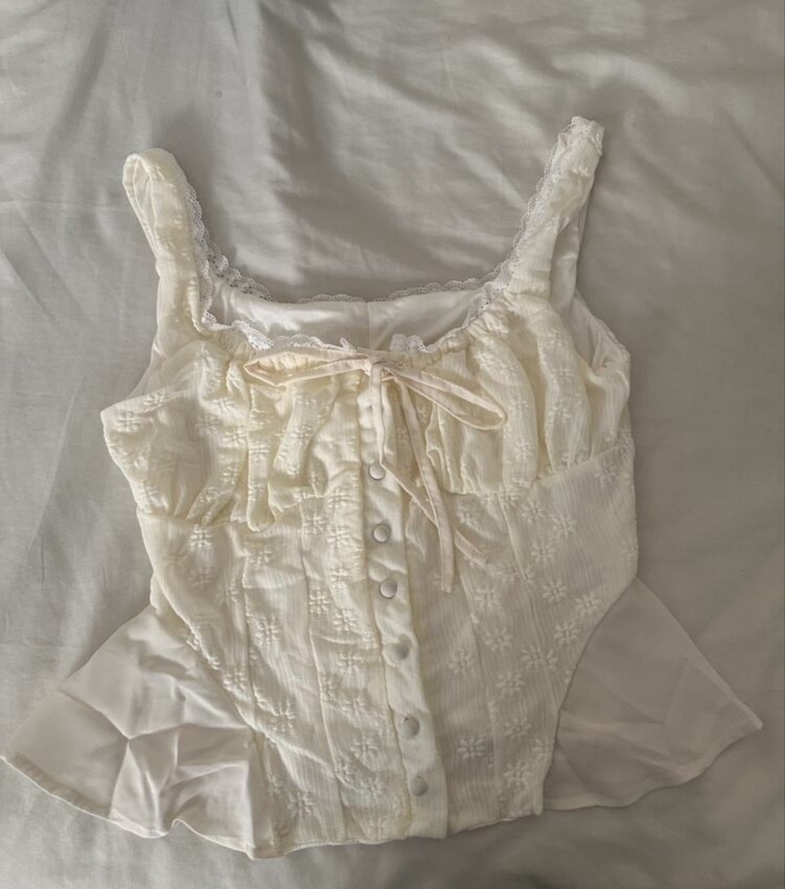 Frill Ruched bust top - Thumbnail 2
