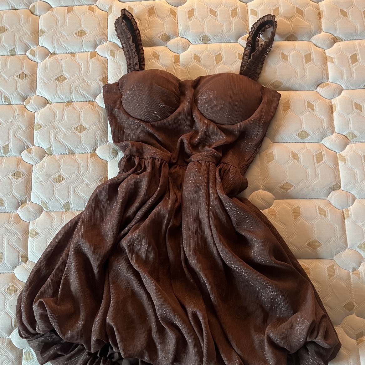 Brown Bubble Dress
