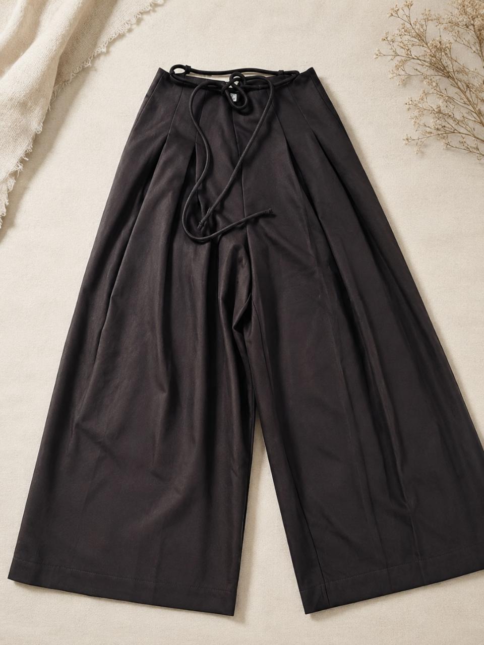 Women's High Waist Wide Leg Loose Casual Long Pants